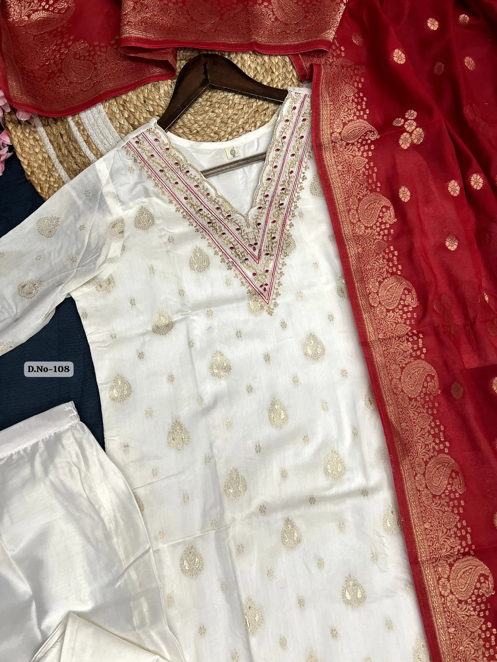 KF 108 Kalaai Viscose Jacquard Kurti With Bottom Dupatta Suppliers In India